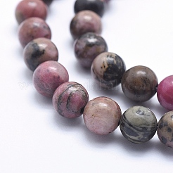 Natural Rhodonite Beads Strands&nbsp;G-G717-4mm