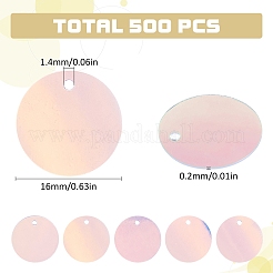 500pcs Iridescent PVC Paillette/Sequins Pendants&nbsp;PVC-SC0001-09