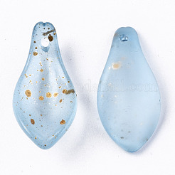 Transparent Spray Painted Glass Pendants&nbsp;GLAA-N042-001A-E07