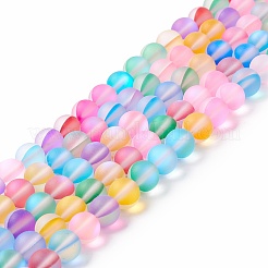 Synthetic Moonstone Beads Strands&nbsp;G-E573-01B-13