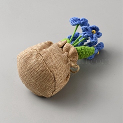 Plush Artificial Flower Pot Plants Display Decoration&nbsp;DJEW-WH20023-008A