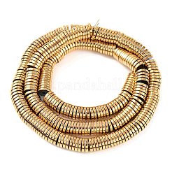 Electroplated Synthetic Non-magnetic Hematite Beads Strands&nbsp;G-H027-G01-04