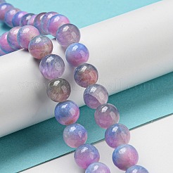 Dyed Natural White Jade Beads Strands&nbsp;G-F764-02E