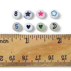 8 Styles Opaque Acrylic Beads&nbsp;SACR-FS0001-27