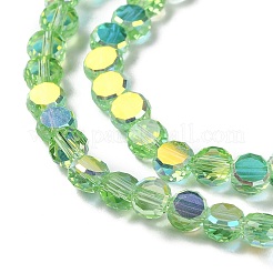 Transparent Electroplate Glass Beads Strands&nbsp;GLAA-Q099-I01-04