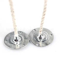 綿のキャンドル芯  金属製のサステナタブ付き  DIYキャンドル作りに  ビスク  15cm  100個/セット&nbsp;PW-WG73751-02