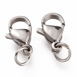 Tarnish Resistant 304 Stainless Steel Lobster Claw Clasps&nbsp;STAS-G240-01D-P
