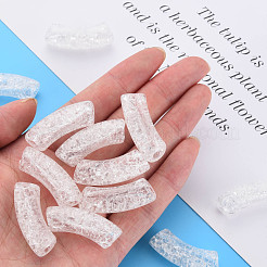 Transparent Crackle Acrylic Beads&nbsp;CACR-S009-001B-NA