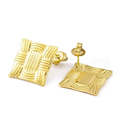 Ion Plating(IP) 304 Stainless Steel Stud Earrings for Women&nbsp;EJEW-A049-05G