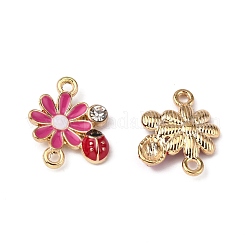 Zinc Alloy Enamel Connector Charms&nbsp;FIND-TAC0009-23KCG-03