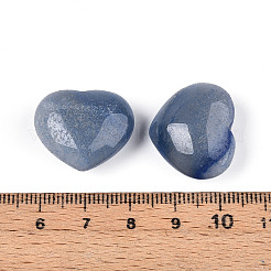 Natural Blue Aventurine(Dyed & Heated) Heart Love Stone&nbsp;G-S299-118-01