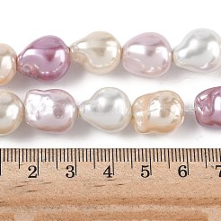 Electroplated Glass Beads Strands&nbsp;GLAA-Z013-01A-01