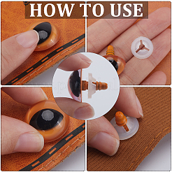 80 Sets 10 Style Plastic Doll Eyes&nbsp;DIY-GF0008-63