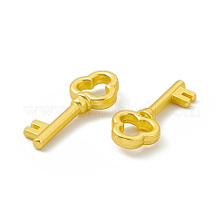 ラックメッキ合金ペンダント  カドミウムフリー＆鉛フリー＆ニッケルフリー  キーホルダーキー  マットゴールドカラー  22x8.5x3.5mm  穴：5.5x5.5mm&nbsp;FIND-G045-02MG