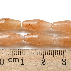 天然石レッドアベンチュリンビーズ連売り  双円錐形  14~15x6mm  穴：1mm  約25~26個/連  14.57~15.16''（37~38.5センチメートル）&nbsp;G-A223-A01-01