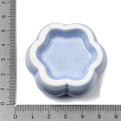花の磁器のディスプレイ装飾  ホームオフィスのデスク装飾用  コーンフラワーブルー  46.5x49.5x18.5mm&nbsp;DJEW-G049-01D