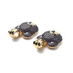 Brass Cubic Zirconia Pendants&nbsp;KK-G446-18G-05