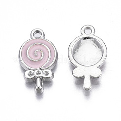 Rack Plating Alloy Enamel Pendant Rhinestone Settings&nbsp;PALLOY-N172-039-04P