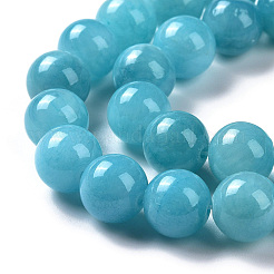 Natural Mashan Jade Round Beads Strands&nbsp;G-D263-6mm-XS28