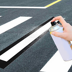 長方形のPVC中空絵画ステンシル  図面テンプレート  道路標識の描画用  ブラック  1150x200x0.5mm&nbsp;TOOL-WH0155-67