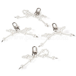 4Pcs ABS Plastic Imitation Pearl Pendant Decorations&nbsp;AJEW-TA0002-26