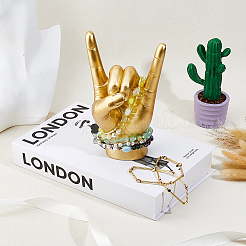 Resin Rock Band Gesture Display Decorations&nbsp;DIY-WH0888-836