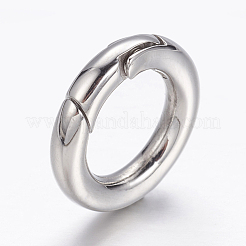 Tarnish Resistant 304 Stainless Steel Spring Gate Rings&nbsp;STAS-G134-13P-15mm
