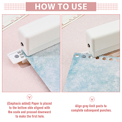 Mini Plastic 6-Hole Punch&nbsp;AJEW-WH0083-63A