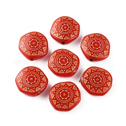 Plating Opaque Resin Beads&nbsp;RESI-WH0027-15A-09