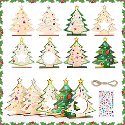 Blank Unfinished Wood Christmas Tree Party Decorations&nbsp;DIY-SP0005-89