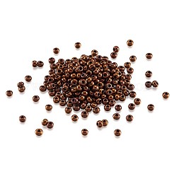 電気メッキガラスシードビーズを12/0グレード  アイリスラウンド  ミックスカラー  2x1.5mm  穴：0.3mm  4色  約2000PCS /カラー  8000個/セット&nbsp;SEED-CD0001-01