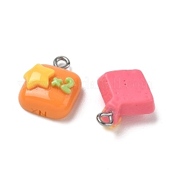 Opaque & Transparent Resin Pendants&nbsp;RESI-B044-11P