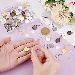 DIY Blank Dome Alloy Dangle Earrings Making Kit&nbsp;DIY-GA0006-84