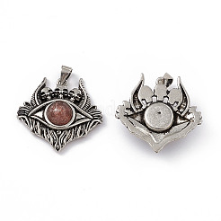 Halloween Natural Strawberry Quartz Pendants&nbsp;KK-A173-19AS-01