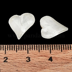K9ガラスラインストーンカボション  ポイントバック＆バックメッキ  多面カット  ハート  クリスタル  13x12x5mm&nbsp;RGLA-M016-E01-002DE