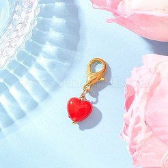 Acrylic Heart Pendant Decorations&nbsp;HJEW-MZ00329