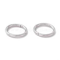 変色しない304ステンレススチールオープン丸カン  丸く切ったのこぎり  ステンレス鋼色  12x1.4mm  内径：9.4mm&nbsp;STAS-C040-01C-P