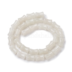 天然石グリーンアベンチュリンビーズ連売り  竹の形  12~13x8~8.5mm  穴：1.3mm  約30個/連  14.49~14.76インチ（36.8~37.5cm）&nbsp;G-C102-A03-01