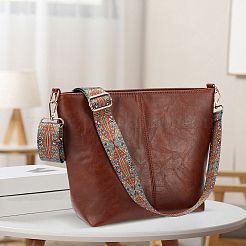 PU Leather Shoulder Bags with Ethic Bag Starp&nbsp;AJEW-WH20816-217B