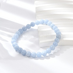 Natural Angelite Stretch Bracelets&nbsp;BJEW-JB03738-05