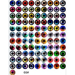 Printed Transparent Glass Cabochons&nbsp;GL-CBAA22A-03