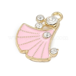 Alloy Enamel Pendants with Rhinestone&nbsp;FIND-Z070-07G-03