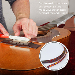 3Pcs 3 Colors ABS Plastic Imitation Shell Guitar Binding Purfling Strip&nbsp;FIND-FH0009-82