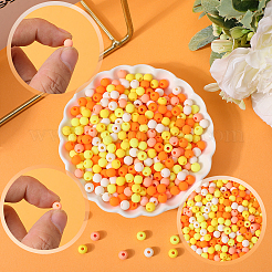 1000Pcs Frosted Opaque Acrylic Beads&nbsp;OACR-SP0001-32A