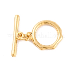 Brass Toggle Clasps&nbsp;KK-U024-02G