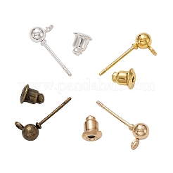 Iron Ball Stud Earring Findings&nbsp;IFIN-CJ0001-29