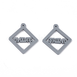 Spray Painted Wood Pendants&nbsp;WOOD-T017-05E
