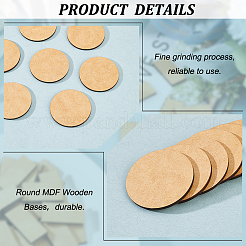 30Pcs Medium Density Fiberboard (MDF) Sheet&nbsp;WOOD-FG0001-30