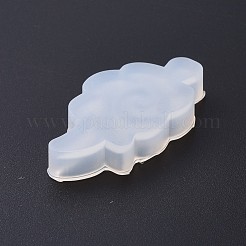 DIYシリコンモールド  レジン型  UVレジン用  エポキシ樹脂ジュエリーペンダント  クロス  ホワイト  46x24x7mm&nbsp;X-AJEW-F030-06E