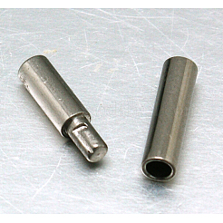 変色しにくい304ステンレススチール製バヨネット留め具  コラム  ステンレス鋼色  18x5mm  穴：2mm&nbsp;STAS-I014-2mm
